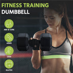 Juego de 2 Mancuernas Costoffs, Mancuernas de Hierro Fundido Hexagonales para Aeróbica, Gimnasia y Entrenamiento de Fitness