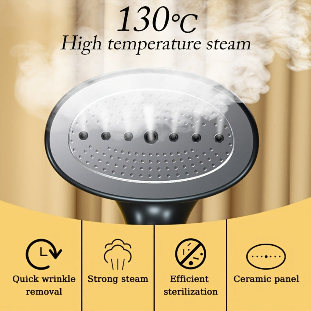 Plancha de vapor portátil, ideal para el hogar y viajes, con un potente motor de vapor para eliminar arrugas de la ropa, equipada con una placa, un tanque de agua grande de 300 ml y producción de vapor rápida en 20 segundos