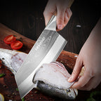 Cuchillo de cocina | 1 pieza Cuchillo de cocina de acero de Damasco, afilado como una cuchilla para rebanar y desmenuzar en la cocina, dureza de