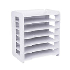 Organizador de Papel de Oficina para Escritorio, Soporte para Archivos de Escritorio, Bandeja para Cartas y Soporte para Papel A4, Hojas para Documentos para la Oficina en Casa, 33.99 X 24.99 X 38.99 cm