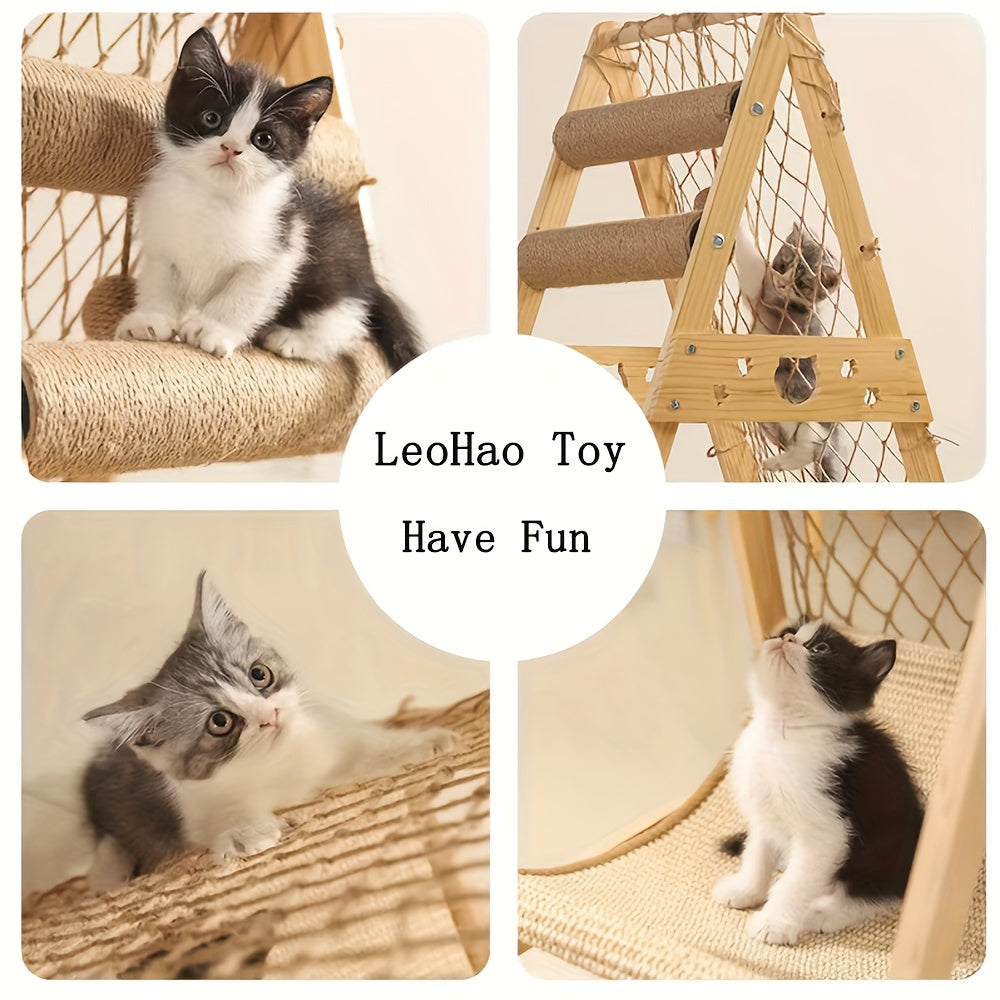 Rascador para gatos | Torre para Gatos Adecuada para Interiores, Centro de Actividades de Múltiples Pisos con 2 Postes para Rascar, Cama para