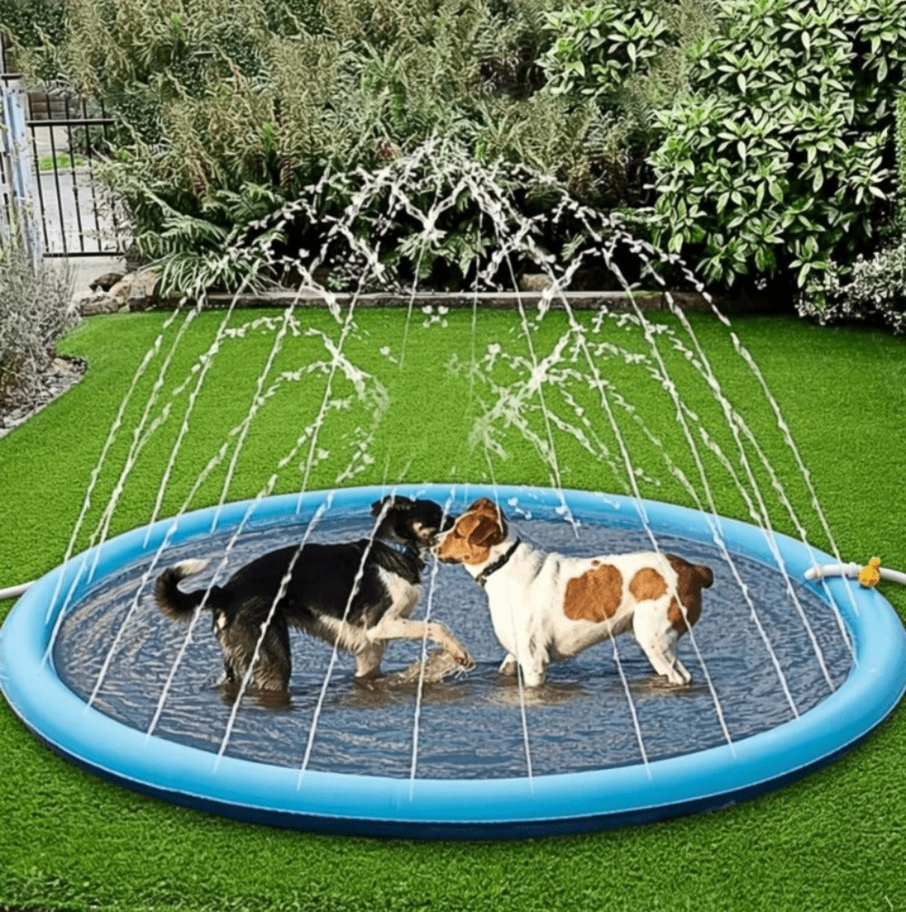 Piscina para Perros Grandes tapete de Juego para Perros Piscina Plegable para Perro Plegable y Portátil de PVC