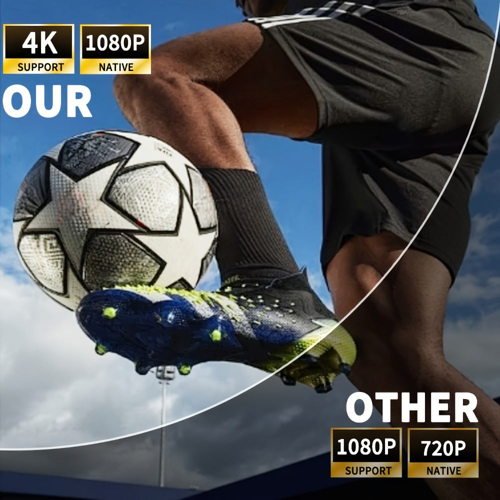 Proyector Inteligente, Decodificación Nativa 1080P Full HD 4K, Android 11.0 OS, WiFi 6 y Wireless 5.4, Proyector de Películas Giratorio 270°, Mirroring Inalámbrico para IOS/Android/Tablet.