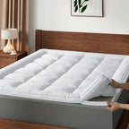 Cubrecolchón Mr.Tree de 10 CM, Ultra Suave y Transpirable para un Comodidad de Sueño Durante Todo el Año, Fácil de Cuidar, Lavable a Máquina, Accesorio de Ropa de Cama Hipoalergénico