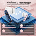 Auriculares Bluetooth | Audífonos Inalámbricos, Auriculares Inalámbricos 5.3 con Sonido Estéreo de Graves, Micrófono con Cancelación de Ruido y