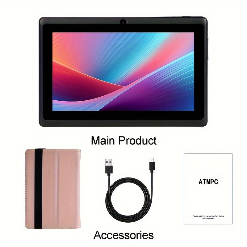 Tablet | Tablet Android 14 de 7 pulgadas, con 4GB (2GB+2GB) de RAM, 32GB de ROM, batería de 3500Mah, procesador de cuad core de alta frecuencia