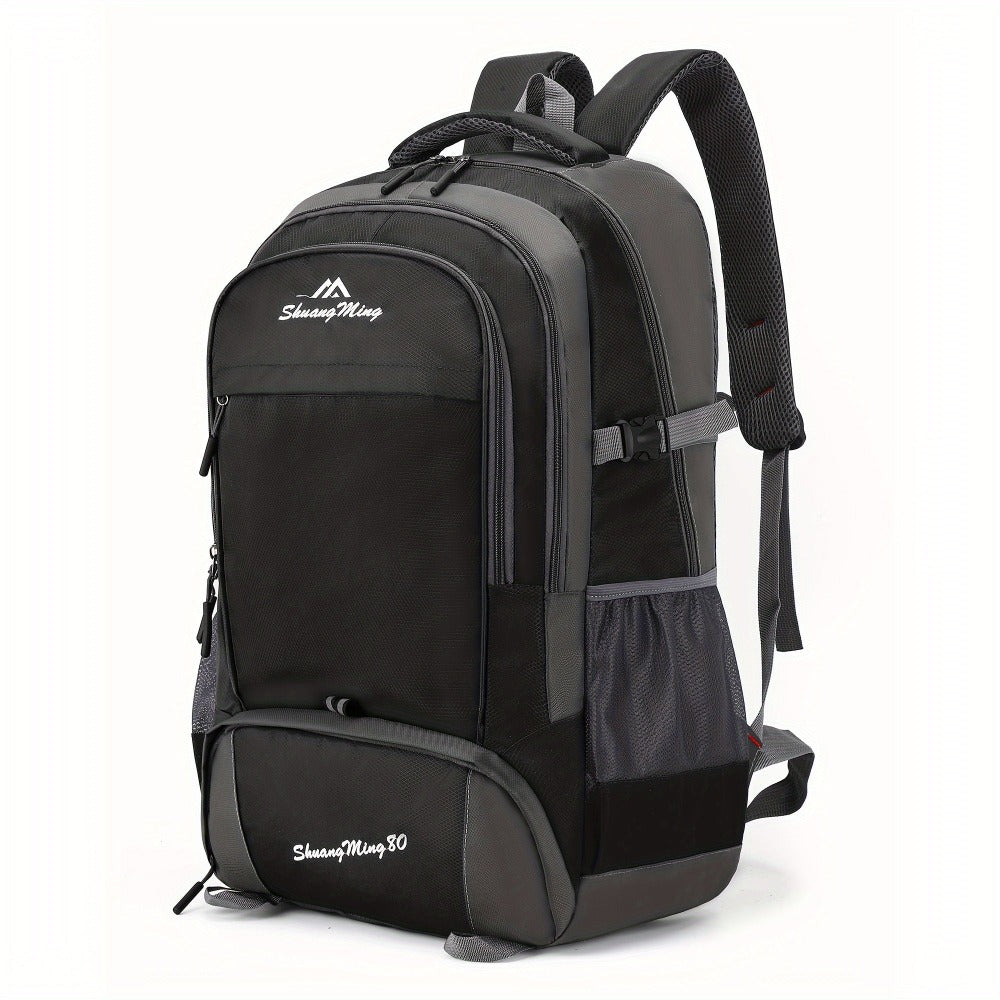 1pc Mochila de Viaje Multifuncional para Exteriores de Gran Capacidad de 80L para Hombres y Mujeres, Camping, Senderismo, Bolso de Hombro Doble