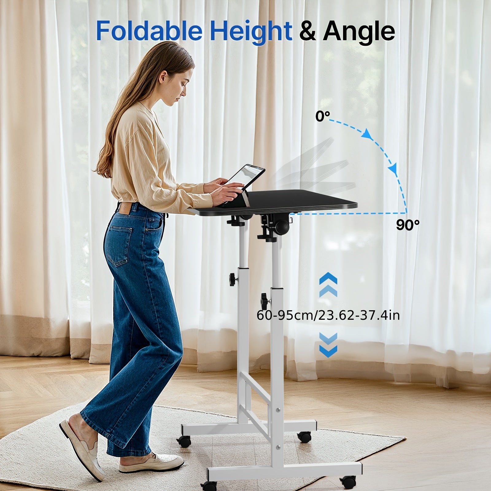 Escritorio para teletrabajo y estudio | 88.9 cm y Ajustable