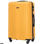 Maleta Rígida Grande XL, Aprox. 75X47X27 Cm O 66X42X24 Cm O Maleta de Cabina 56X38X22 Cm O 55X38X20 Cm / 18" 20" 24" 28" / ABS+, Asa Telescópica Ajustable, 4 Ruedas de 360°, Cerradura con Código, Equipaje de Mano en Colores Oro Rosa / Champán / Amarillo /