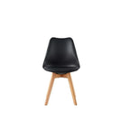 Sillas de comedor MCC Direct en juego de 4 piezas, sillas de cocina, sillas de oficina, silla de concha de diseño, "Eva" disponible en 7 colores de moda