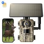 Camara Celular 4G LTE con Visualización en Tiempo Real de 2K, Tercera Generación, Función de Transmisión en Vivo, Alimentada por Energía Solar, Incluye Tarjeta SIM, Acceso Remoto a Aplicación, Reproducción de Video, Activación Instantánea y Disparo en 0.2