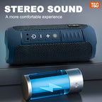 Altavoz Bluetooth | Altavoz Inalámbrico Portátil T&G TG227, IPX4, con Luz LED, Conexión Estéreo TWS, Compatible con Música USB/TF/FM Radio
