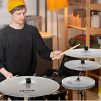 VEVOR Paquete de platillos de bajo volumen, 4 piezas de 14, 16, 18 y 20 pulgadas para batería