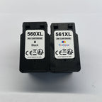 Cartuchos XL Multipack 560/561 para impresoras Canon Pixma TS5350, TS5351, TS7450, TS7451, TS5352 y TS5353, compatibles con PG-560XL y CL-561XL