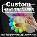Impresión por transferencia DTF personalizada de 10/20 unidades, apta para camisetas, sudaderas con capucha, bolsas y ropa - Impresión por sublimación en vinilo personalizada con tus propios diseños, logotipos, fotos, texto - Sube tus propios gráficos par