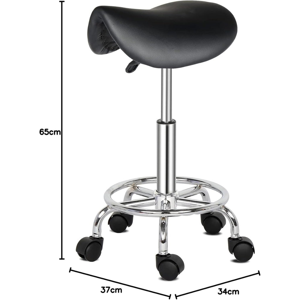 Bonnlo Taburete | Altura Ajustable, Giro de 360°, Taburete de Trabajo para Oficina, Salón, Bar