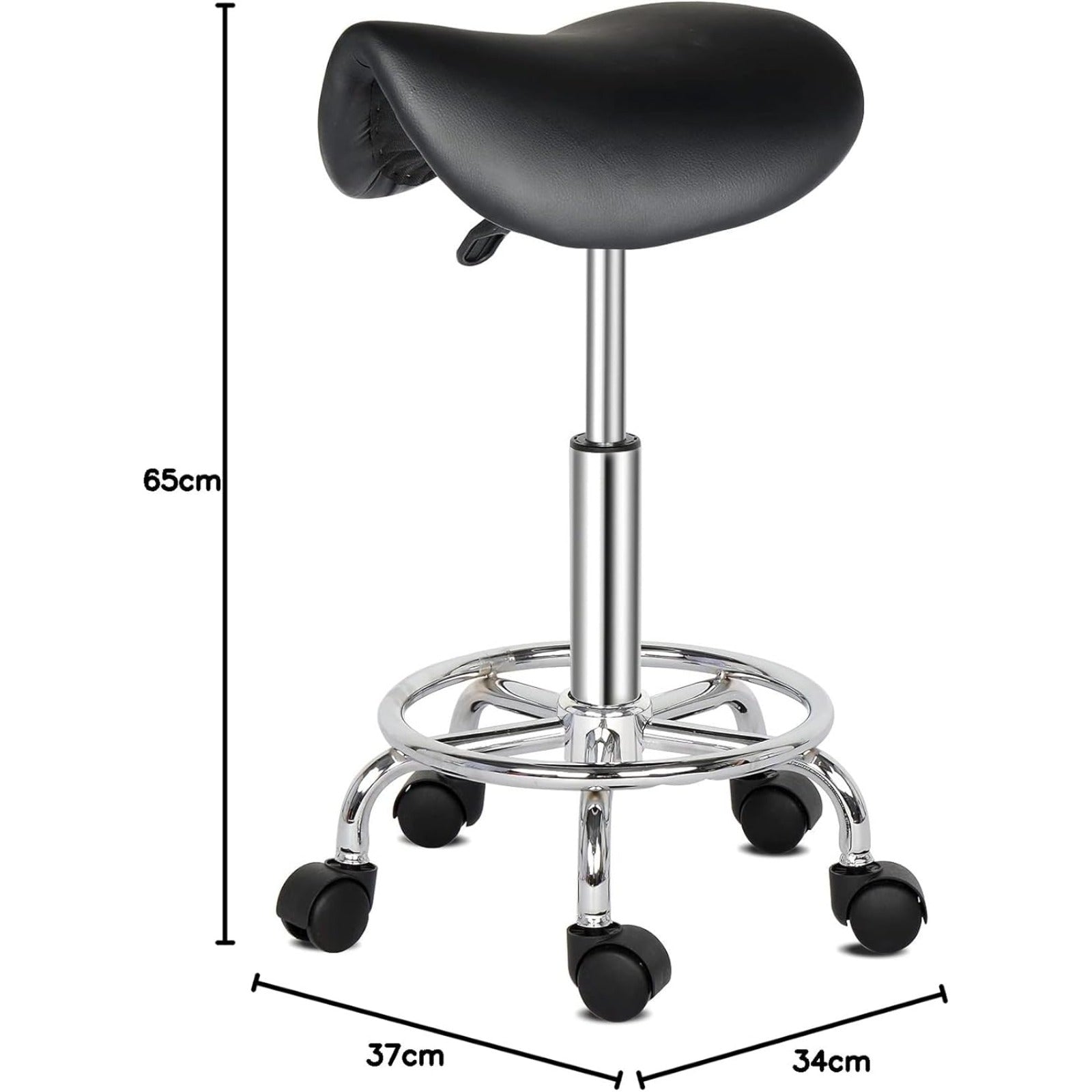 Bonnlo Taburete | Altura Ajustable, Giro de 360°, Taburete de Trabajo para Oficina, Salón, Bar