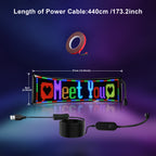 Pantalla de luz LED inteligente de píxeles programable, luces de píxeles USB que se pueden controlar a través de una aplicación, perfectas para crear animaciones de texto, adecuadas para la decoración del hogar, proyectos artísticos, espacios de juegos y