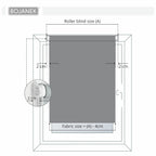 Persiana Enrollable para Ventana • BLANCA • 32 Tamaños • BOJANEK MINI ROLLER BLIND • Soportes Ajustables • Instalación sin Taladro en la Ventana • Persiana Enrollable con Mecanismo de Cadena • Cubierta de Ventana Protectora contra el Sol • Ideal para Saló