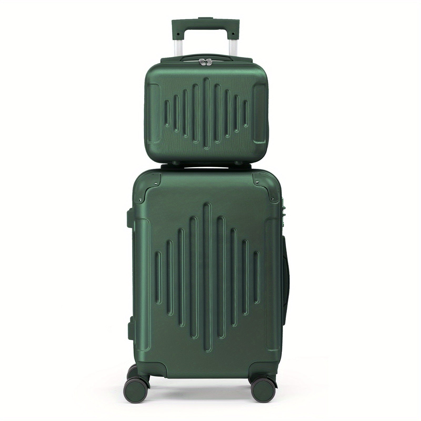 Maletas de Viaje 2 Piezas con Ruedas Giratorias, Ligero y Aprobado para Aerolíneas, Carcasa Dura ABS, Tamaño 12"+20", Set de Equipaje de Mano