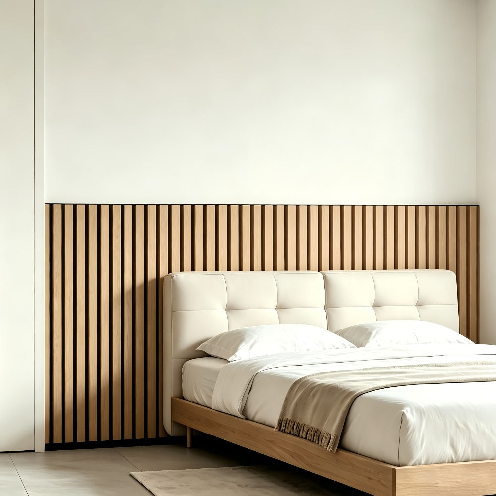 2/4 piezas de paneles acústicos de madera (120×60 cm), hechos de material de fieltro que absorbe el sonido, diseñados para aislamiento acústico, reducción de ruido y eliminación de eco, disponibles en una variedad de colores, adecuados para decoración de