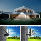 Luz solar exterior con sensor de movimiento 2 piezas | Jardín, entrada y seguridad exterior