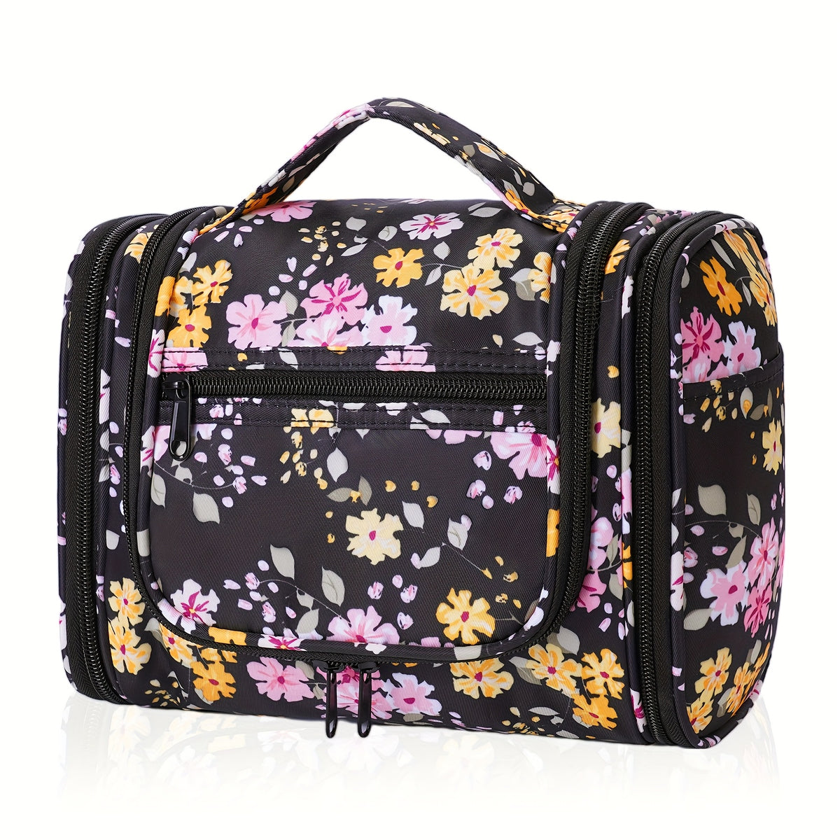 Bolsa de Aseo Colgante con Múltiples Bolsillos y Gancho, Organizador de Maquillaje Elegante para Mujeres y Hombres, Cierre de Cremallera Duradero, Diseño con Asa Superior, Bolsa de Viaje para Aseo, Regalo de Navidad variant image - product 