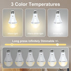 Tienda de campaña 5 Modos Iluminación, 9W, 2 PAQUETES, para jardín terraza o camping