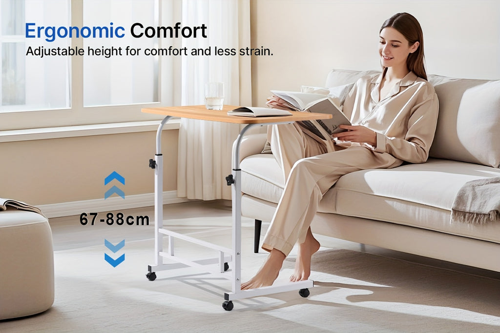 Escritorio | Escritorio ergonómico de altura ajustable de 59.94cm - 88.9cm y ángulo de 0° - 90°, escritorio para ordenador que ahorra espacio