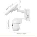 Cámara de seguridad 4G 4MP con energía solar [Sin conexión Wifi] con batería grande de 10000Mah, PTZ de 360°, visión nocturna a color, detección humanoid de IA, alarma de luz y sonido, audio bidireccional, almacenamiento en la nube/local, adecuada para pa