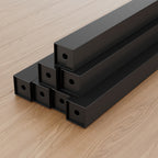 Escritorio para Gaming con 8 Cajones de Tela, Soporte para Monitor con Luz LED, Regleta Europea (2 AC/2 USB), Tapa de Madera, Patas Ajustables para Oficina en Casa/Sala de Juegos