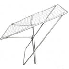 tendedero Plegable metálico, 20 Metros Espacio de tendido, Soporte para Tender Ropa, Patas Antideslizantes (Plateado, 52 x 102cm)
