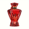 Perfume de Cristal Rojo para Mujer | Botella de Vidrio Rojo Inspirada en Joyería, Emite un Aroma Misterioso | Regalos de Navidad/Black Friday y Ocasiones Especiales Fragancia de Sapoín de Larga Duración | (80% Litros) Perfume de Alcohol Libre de Formaldeh