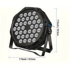 Foco de 1 Escenario, Luz Par Estilo USB, 36 Bolas de Luz, Luz Par LED RGB para Fiestas, Luz de Escenario LED, Luz Par Activada por Sonido que Cambia de Color, Luz Par para DJ, Eventos, Bodas, Fiestas de Baile, Actuaciones de Boda