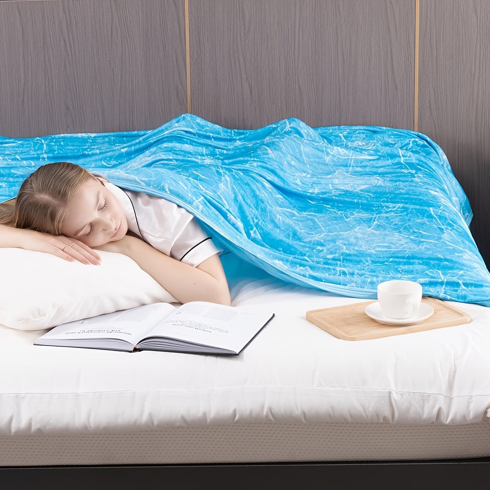Mantas Refrescantes para Personas Calientes - Manta de Verano Delgada, Ligera, Transpirable, Suave, de Doble Cara, Mejorada para Cama, Sofá, Sillón, Mantiene Fresco para Sudores Nocturnos