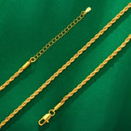 Collar de plata 925 para mujer, collar estilo cadena, collar de cadena retorcida, regalo de San Valentín, moda y fácil, regalo de luna de miel para el Día de Acción de Gracias para ella, viene con una caja de regalo de boutique