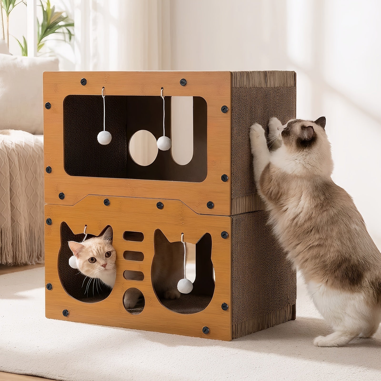 Árbol rascador para gatos 11 kg | Juego descanso escalada y cuidado de uñas