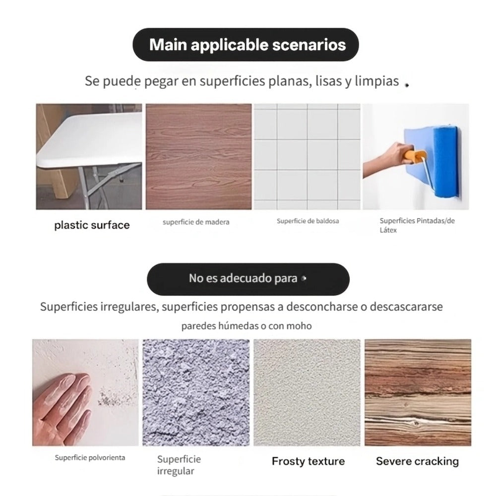 Panel de pared autoadhesivo 100 piezas | Cocina baño salón y renovación DIY