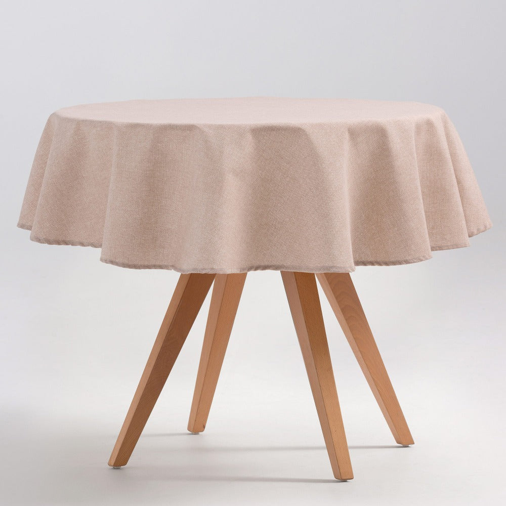 Mantel liso antimanchas impermeable suave y resistente, uso diario mesa salón o exterior cuadrada, rectangular, redonda, estilo mediterráneo para el hogar y exterior