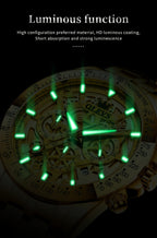 Reloj OLEVS para Hombres Relojes de Acero Inoxidable Lujo Cronógrafo Multifunción con Fecha Clásico Reloj de Negocios para Hombres Regalo para Hombres