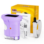 Microscopio Portátil de Bolsillo 1000X para Niños, Pantalla de 6.1 cm, Recargable, Mini Microscopio Digital Educativo, Regalo para Niños y Estudiantes de 3 a 12 Años