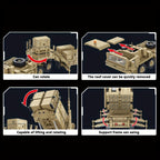 2566 piezas, Bloques de construcción de clip de coche cohete de la serie militar, Bloques de construcción militares de tecnología a gran escala MOC, Modelo de camión de juguete de exhibición de colección para adultos, Regalo para aficionados, 628014