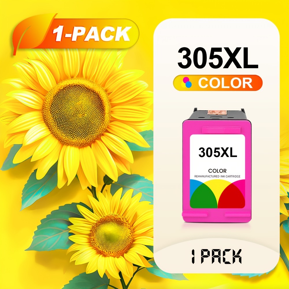 Cartuchos de tinta 305XL 305 compatibles con tinta de impresora HP 305 negra y tricolor, funcionan con impresoras HP Deskjet 6000 6055 6400 6458 6458e 6455e