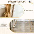 Caballete de madera Vinsetto Artist con soportes, plegable y portátil para artistas de bodas, sostiene lienzos de hasta 66/107 cm, madera natural