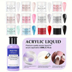 Set de estudio de uñas con máquina y lámpara - El set incluye polvo acrílico, corrector de imperfecciones, accesorios para arte de uñas, diseño de gel - Set completo para hogar y salón