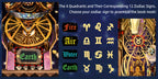 1pc Rompecabezas 3D, Modelo Zodiacal Hecho a Mano. Este Kit de Ensamblaje Presenta Estilos Decorativos con Modelos de Elementos como los Doce Signos del Zodiaco, Tronos, Serpientes y Fénix. Sirve como una Decoración Acogedora para Micro-Oficinas en Casa,