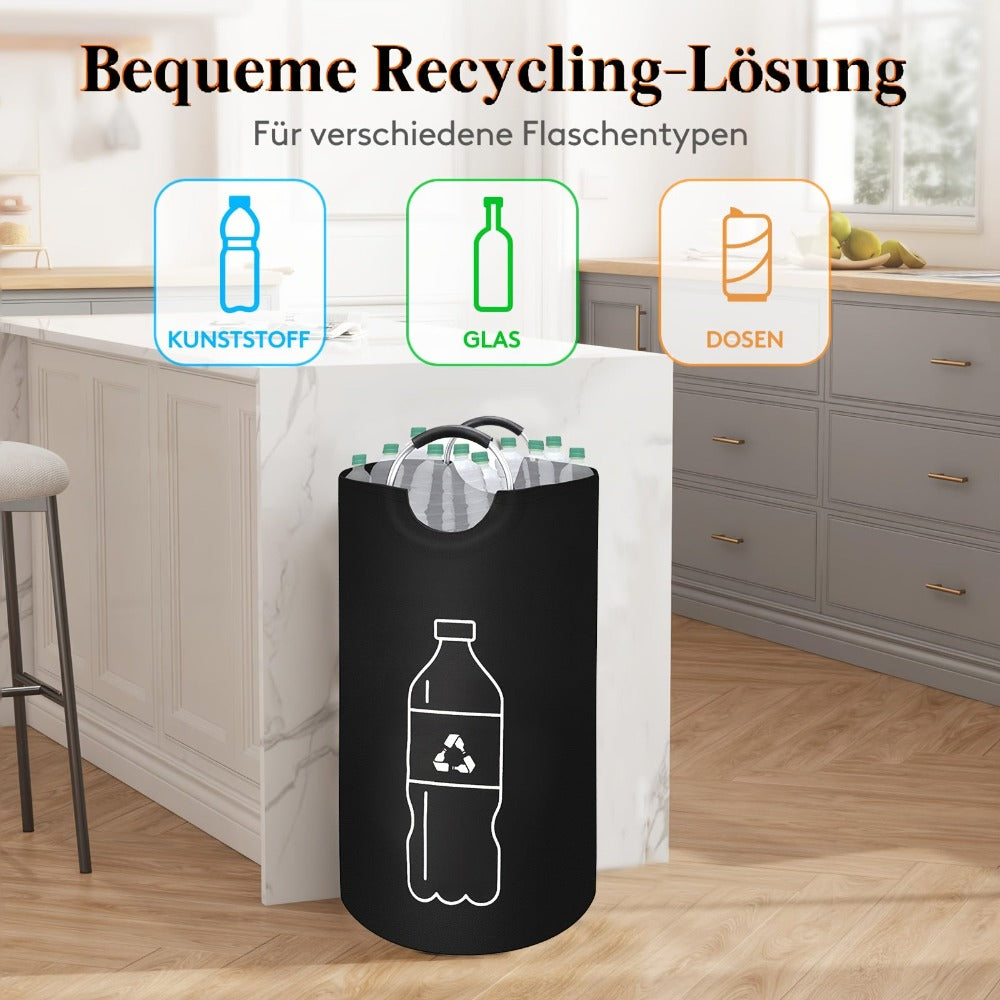 Cubo de recolección de residuos doméstico de tela Oxford 900D, cubo de basura de cocina de gran capacidad de 70/100 litros, colector de botellas plegable, caja de almacenamiento para juguetes variados, contenedor de recolección, adecuado para las necesida