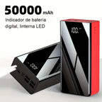 Cargador USB Rápido de Gran Capacidad 50000Mah con Pantalla LED, Linterna y Reserva de Energía de Emergencia - Luz de Camping para Exteriores para iPhone, Android y Dispositivos Digitales, Regalo de Vacaciones