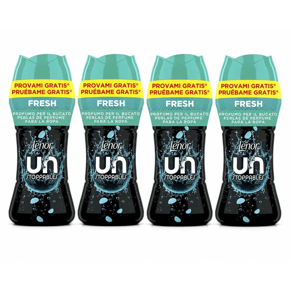 Lenor 3x270-Unstoppables Perlas Suavizante Perfumadas, Lavados, Potenciador de Frescor, Fragancia a Ariel -Lenor Unstoppables Perlas Suavizante de Perfume para la Ropa 4*195 Frescor para el Lavado Fragancia Fresca- 4*195 Frescor para el Lavado Fragancia V