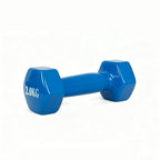 Mancuernas pequeñas de varios tamaños, azul brillante, adecuadas para uso doméstico y en el gimnasio, para fortalecer antebrazos y parte superior de los brazos, entrenamiento muscular, unisex, 0,5 kg, 1 kg, 1,5 kg, 2 kg, 3 kg, mancuernas pequeñas.